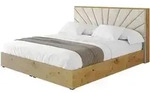 Altdecor Polsterbett, Beige, Textil, H3 + H4, 140x200 cm, Schlafzimmer, Betten,