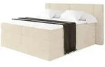 Altdecor Boxspringbett, Champagner, Holzwerkstoff, H3 + H4, H&ouml;he ca. 38 cm, 120x200