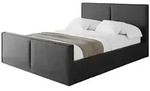 Altdecor Polsterbett, Schwarz Hochglanz, Textil, H3 + H4, 160x200 cm,...