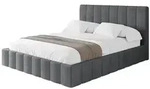 Altdecor Polsterbett, Anthrazit, Textil, 160x200 cm, Schlafzimmer, Betten,