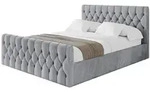 Altdecor Polsterbett, Hellgrau, Textil, H3 + H4, 120x200 cm, Schlafzimmer,...