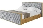 Altdecor Polsterbett, Hellgrau, Textil, H3 + H4, 140x200 cm, Schlafzimmer,...