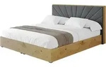 Altdecor Polsterbett, Anthrazit, Textil, 180x200 cm, Schlafzimmer, Betten,