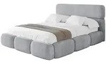 Altdecor Polsterbett, Hellgrau, Textil, H3 + H4, 180x200 cm, Schlafzimmer,...
