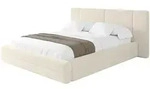 Altdecor Polsterbett, Champagner, Textil, H3 + H4, 180x200 cm, Schlafzimmer, Betten,