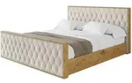 Altdecor Polsterbett, Beige, Textil, H3 + H4, 200x200 cm, Schlafzimmer, Betten,