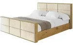 Altdecor Polsterbett, Ecru, Textil, 180x200 cm, Schlafzimmer, Betten,...