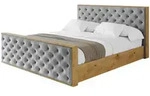 Altdecor Polsterbett, Grau, Textil, 140x200 cm, Schlafzimmer, Betten,...