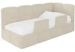 Altdecor Einzellbett, Beige, Textil, 100x200 cm, Kinderzimmer & Jugendzimmer,