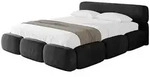 Altdecor Polsterbett, Schwarz, Textil, 160x200 cm, Schlafzimmer, Betten,