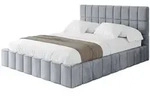 Altdecor Polsterbett, Grau, Textil, H3 + H4, 200x200 cm, Schlafzimmer, Betten,