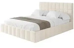 Altdecor Polsterbett, Creme, Textil, H3 + H4, 120x200 cm, Schlafzimmer, Betten,