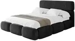 Altdecor Polsterbett, Schwarz, Textil, 160x200 cm, Schlafzimmer, Betten,