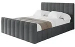 Altdecor Polsterbett, Anthrazit, Textil, H3 + H4, 120x200 cm, Schlafzimmer,...