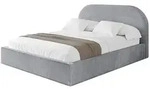 Altdecor Polsterbett, Hellgrau, Textil, H3 + H4, 120x200 cm, Schlafzimmer,...