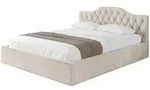 Altdecor Polsterbett, Beige, Textil, H3 + H4, 200x200 cm, Schlafzimmer, Betten,