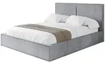 Altdecor Polsterbett, Hellgrau, Textil, 160x200 cm, Schlafzimmer, Betten,