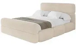 Altdecor Polsterbett, Creme, Textil, H3 + H4, 140x200 cm, Schlafzimmer, Betten,