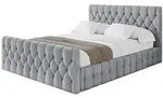 Altdecor Polsterbett, Hellgrau, Textil, H3 + H4, 160x200 cm, Schlafzimmer,...