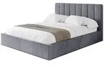 Altdecor Polsterbett, Dunkelgrau, Textil, 140x200 cm, Schlafzimmer, Betten,