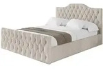 Altdecor Polsterbett, Beige, Textil, H3 + H4, 120x200 cm, Schlafzimmer, Betten,
