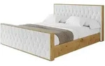 Altdecor Polsterbett, Wei&szlig;, Textil, H3 + H4, 180x200 cm, Schlafzimmer, Betten,