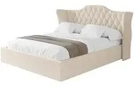Altdecor Polsterbett, Creme, Textil, H3 + H4, 120x200 cm, Schlafzimmer, Betten,