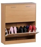 Kadima Design Schuhkipper, Beige, Kunststoff, Rechteckig, 75x87x24 cm, Garderobe,