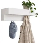 DanDiBo Wandgarderobe, Wei&szlig;, Metall, 60x18x24 cm, Garderobe, Garderobenleisten...