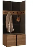 Mirjan24 Garderoben-Set, Nussbaum, Braun, Kunststoff, 84x186x46 cm, Garderobe,