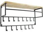 Loft42 Kleiderablage, Schwarz, Metall, 100x57x30 cm, Garderobe,...