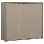 Carryhome Schuhschrank, Taupe, Kunststoff, 8 F&auml;cher, 109.2x99.1x34.9 cm,