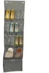 Relaxdays Schuhorganizer, Grau, Kunststoff, Metall, 47.5x158x5 cm, Garderobe,