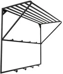 Loft42 Kleiderablage, Schwarz, Metall, 80x60x32 cm, Garderobe,...