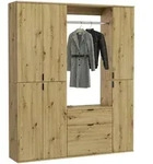 Mid.you Garderobe, Holzwerkstoff, 3-teilig, 1 Schublade(n) Schubladen, 152x193x34 cm,