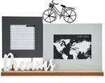 Giftdecor Bilderrahmen, Grau, Holz, 37.5x27x37.5 cm, Bilder und Zubeh&ouml;r,