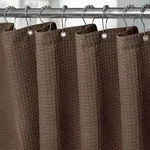 Duschvorhang, Braun, Textil, 122x182 cm, Badtextilien, Duschvorh&auml;nge