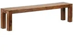 Kadima Design Esszimmerbank, Braun, Holz, Echtholz, Rechteckig, 180x45x35 cm,