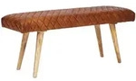 Kadima Design Sitzbank, Braun, Holz, Echtholz,Mangoholz, Rechteckig, 115x53x38 cm,