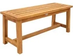 CLP Sitzbank, Teak, Holz, 110x45x40 cm, Esszimmer, B&auml;nke, Sitzb&auml;nke