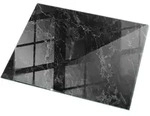 Tulup Tischplatte, Schwarz, Glas, Rechteckig, 120x80x0.4 cm, Esszimmer, Tische,