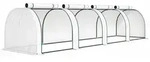 Outsunny Gew&auml;chshaus, Wei&szlig;, Metall, 100x80x395 cm, Gartenzubeh&ouml;r,...