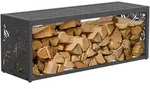 Ml-Design Kaminholzregal, Anthrazit, Metall, Rechteckig, 120x43x38 cm, Kleinm&ouml;bel,