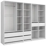 Vicco Kleiderschrank, Wei&szlig;, Holzwerkstoff, Rechteckig, 250x200x50 cm,...