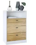 Vladon Kommode, Eiche, Holzwerkstoff, 56x86.5x36 cm, Wohnzimmer, Kommoden &