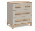 VitaliSpa Kommode, Kaschmir, Eiche Artisan, Holzwerkstoff, 4 Schubladen,...