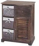 MCW Kommode, Braun, Holz, Paulownia, 60x80x30 cm, Wohnzimmer, Kommoden &...