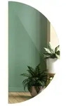 Tulup Led, Blaugrau, Glas, Organisch, 30x60x2.4 cm, Spiegel, Wandspiegel
