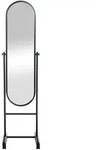 Deluke Standspiegel, Schwarz, Metall, 40x155x42 cm, Spiegel, Standspiegel
