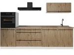 Vicco K&uuml;chenzeile, Eiche Artisan, Wei&szlig;, Holzwerkstoff, Rechteckig, 280x143x60...